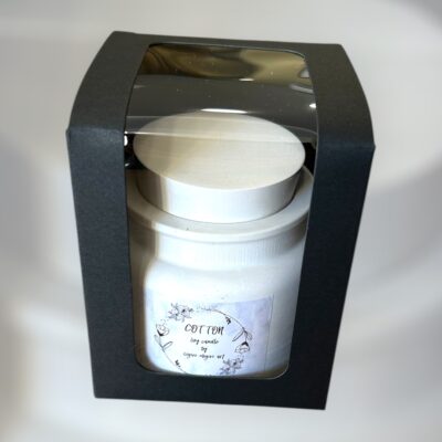 Κερί σόγιας σε δοχείο πορσελάνης «BLACK ORCHID»