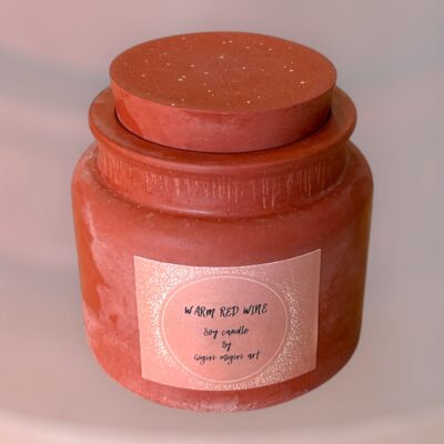 Κερί σόγιας σε δοχείο «WARM RED WINE»