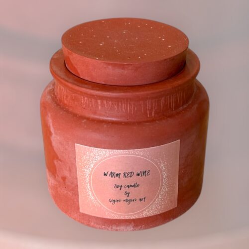 Κερί σόγιας σε δοχείο «WARM RED WINE»