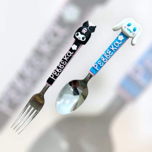 Fimo spoon kuromi-cinnamoroll