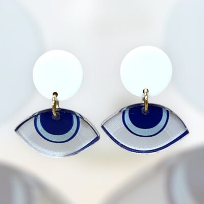 Plexiglass σκουλαρίκια 'Για το μάτι'