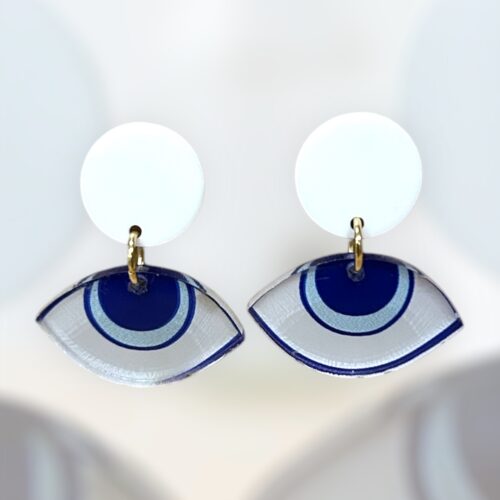 Plexiglass σκουλαρίκια 'Για το μάτι'