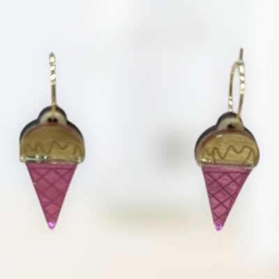 Plexiglass σκουλαρίκια 'Παγωτίνι'