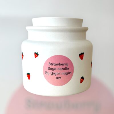 Κερί σόγιας σε δοχείο ''strawberry''