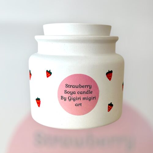 Κερί σόγιας σε δοχείο ''strawberry''