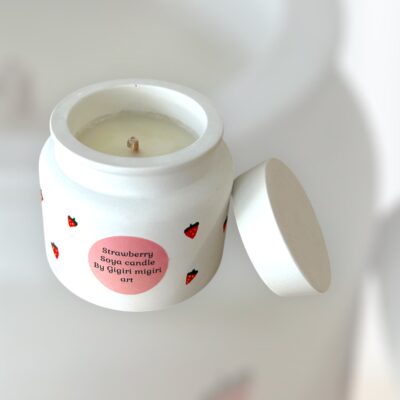 Κερί σόγιας σε δοχείο ''strawberry''