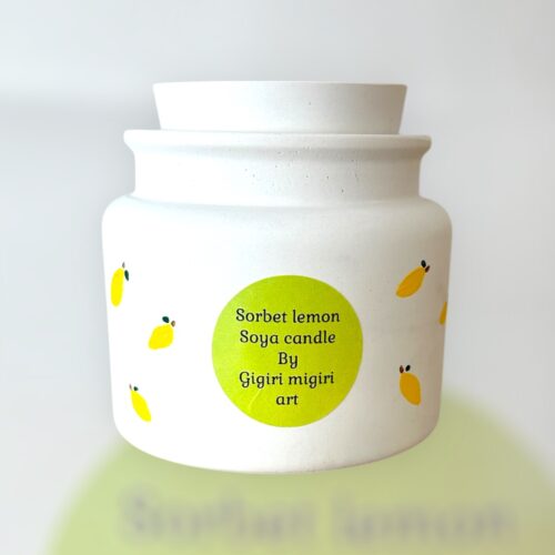 Κερί σόγιας σε δοχείο ''Lemon sorbet''